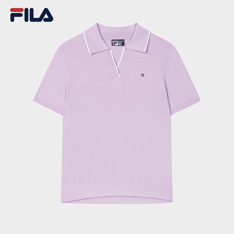 FILA CORE LIFESTYLE WHITE LINE ESCAPE THE CITY Women Knit Sweater (Violet)