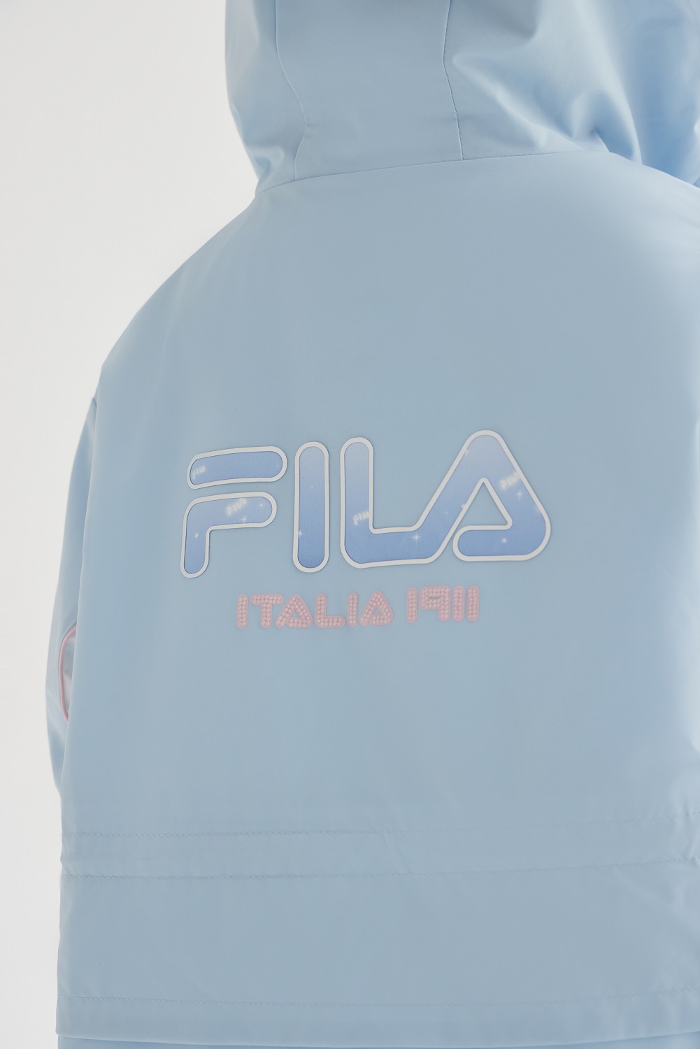 FILA KIDS WHITE LINE Girl's Woven 2-piece Set in Light Blue