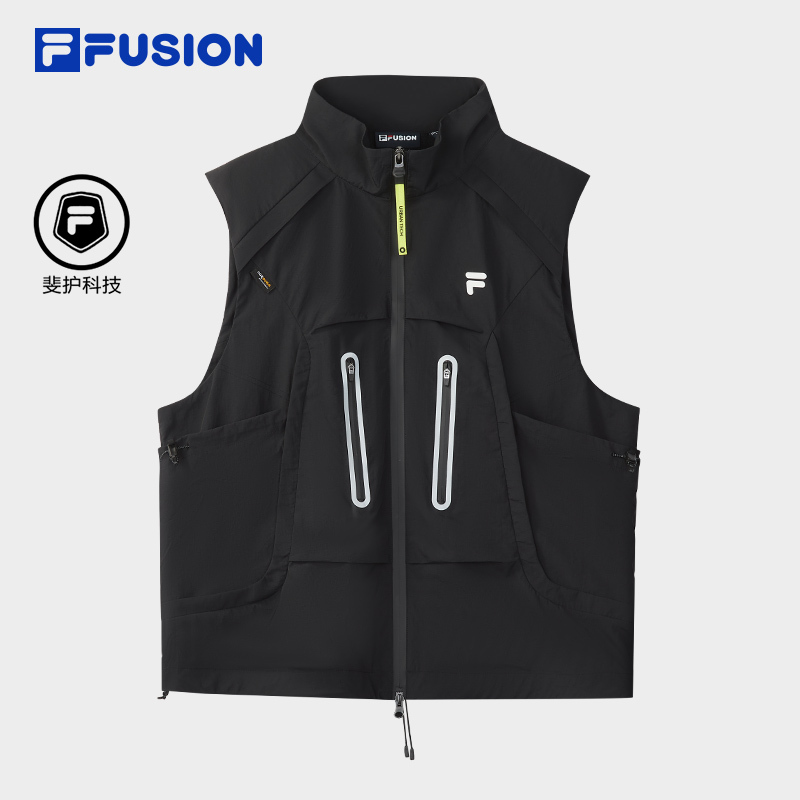 FILA FUSION X URBAN TECH CITY ASCENT Men Woven Vest (Black)