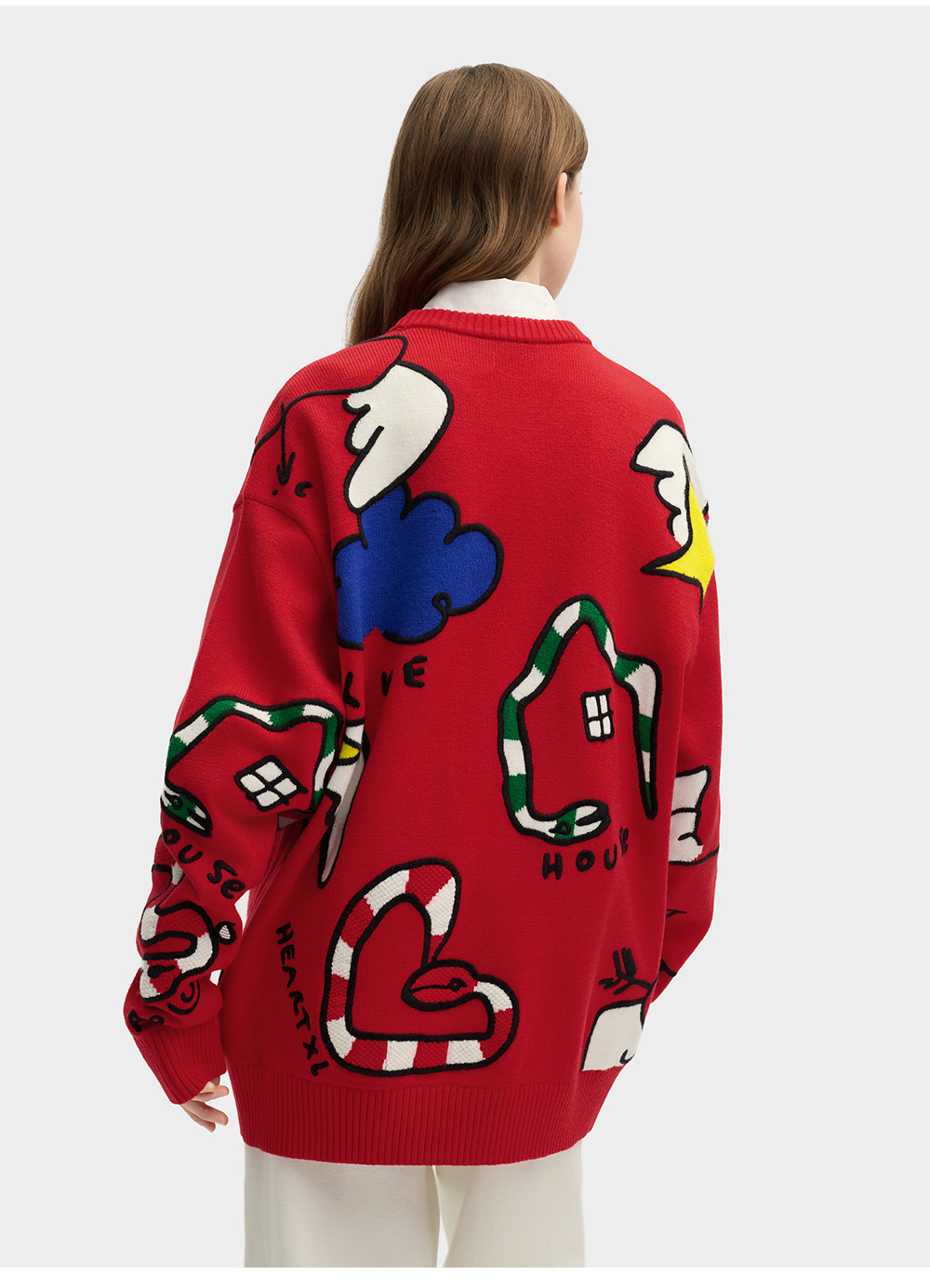 FILA CORE LIFESTYLE ORIGINALE FILA SOPHEY Women Knit Sweater (Red)