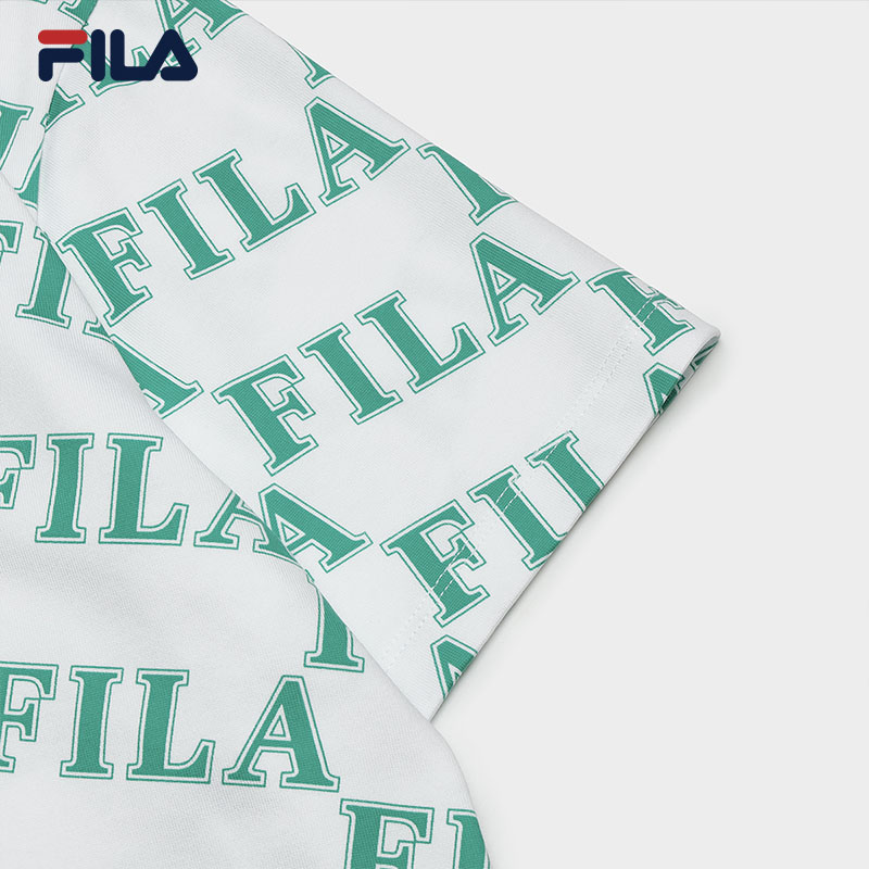 FILA CORE WHITE LINE ORIGINALE Womens Short Sleeve T-shirt in Full Print