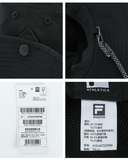 FILA CORE ATHLETICS Men Bucket hat (Black)