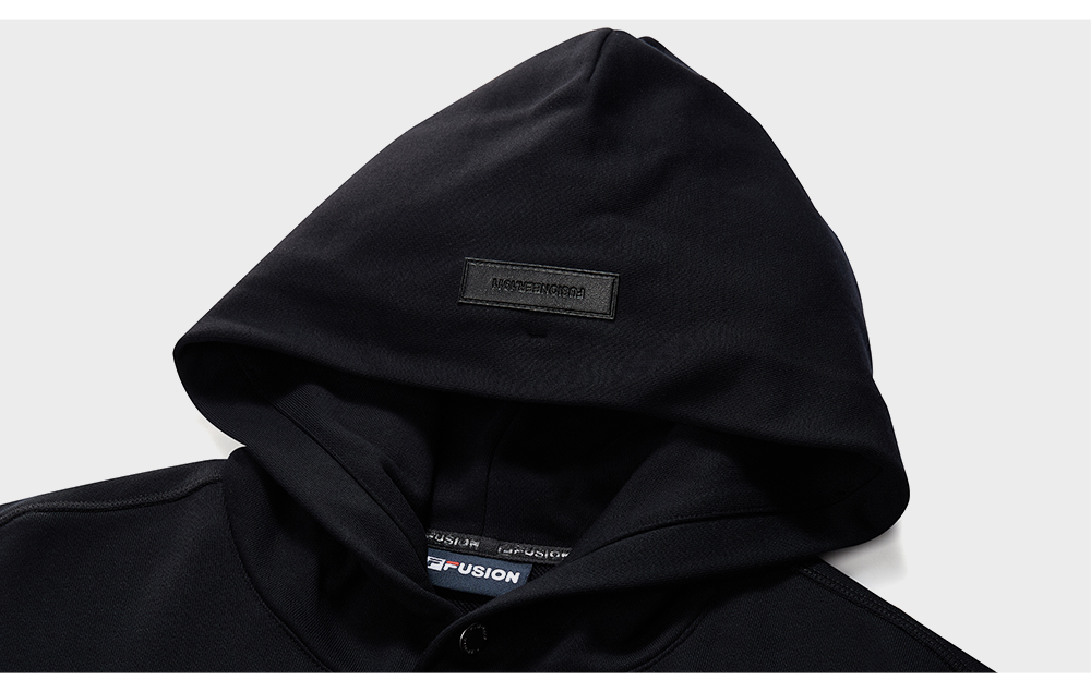 FILA FUSION INLINE FUSION LIFE FUSIONEER ROYAL FAMILY HOLIDAY Unisex Hoodie (Black / Matcha Khaki)