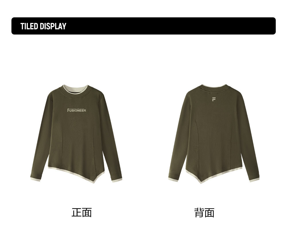 FILA FUSION INLINE FUSION LIFE FUSIONEER ROYAL FAMILY HOLIDAY Women Sweatshirt (Green / Ash)