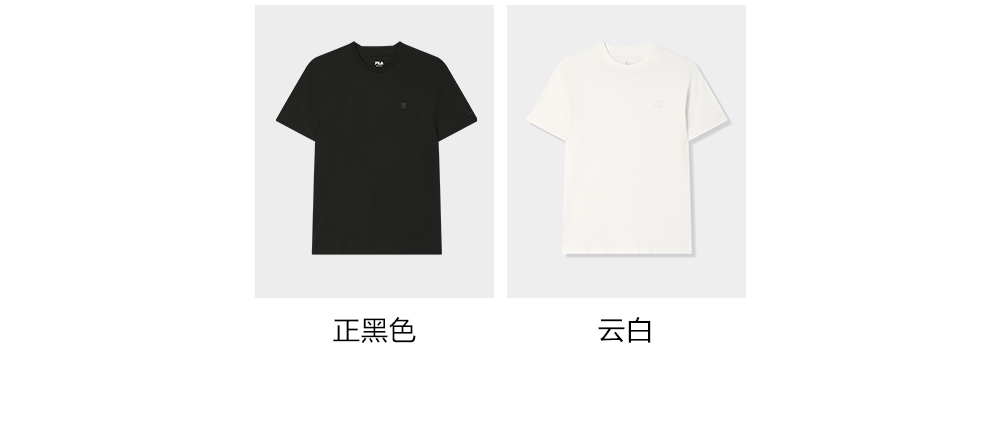 FILA CORE LIFESTYLE MILANO LUXURY CAFFE / FLAT WHITE Men Short Sleeves T-Shirt (Black / White)