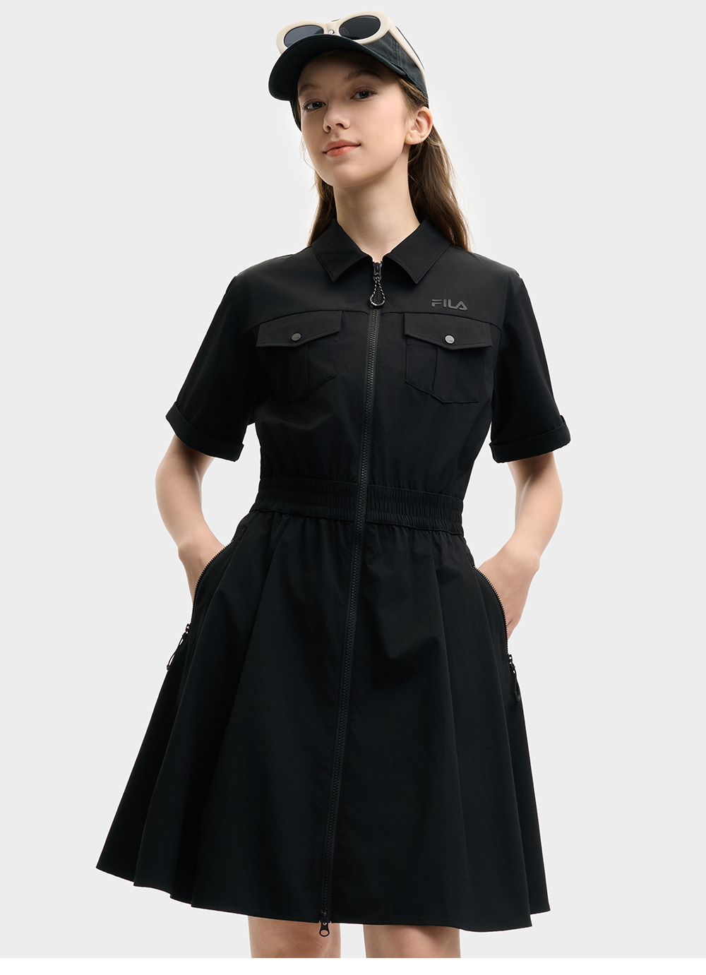 FILA CORE LIFESTYLE ORIGINALE SUMMER QUEST Women Jumpsuit (Black)