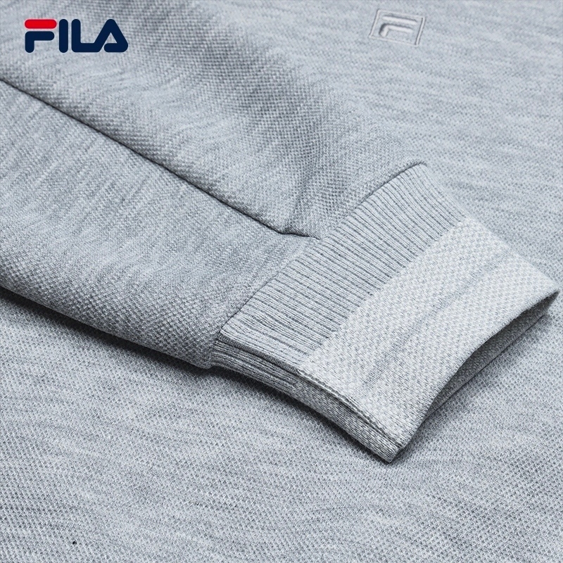 FILA CORE LIFESTYLE Women Sweatshirt (Grey/Yellow)
