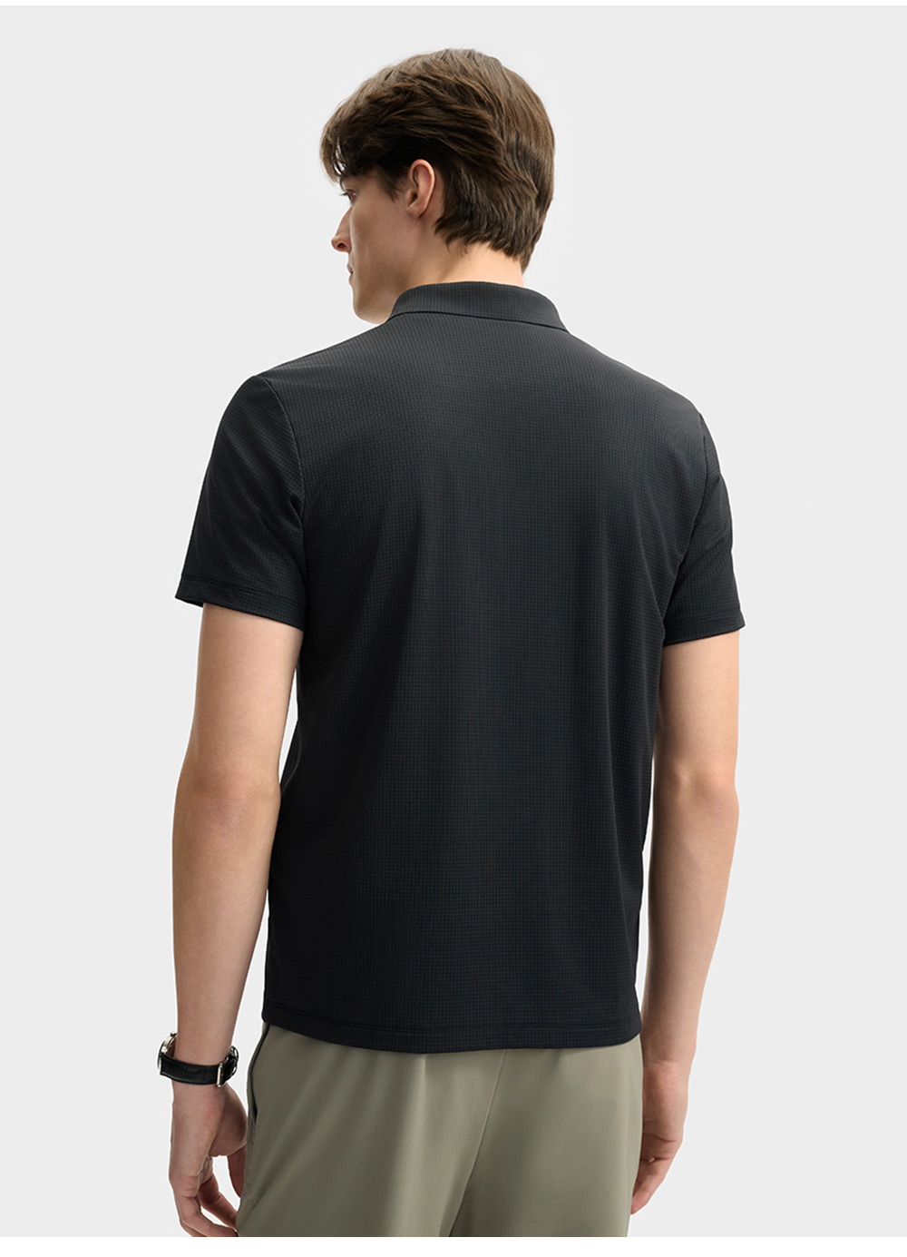 FILA CORE LIFESTYLE BLUE SPORTY & LUXURIOUS MAXI YACHT, PORTO CERVO Men Polo T-shirt (Black / Navy)