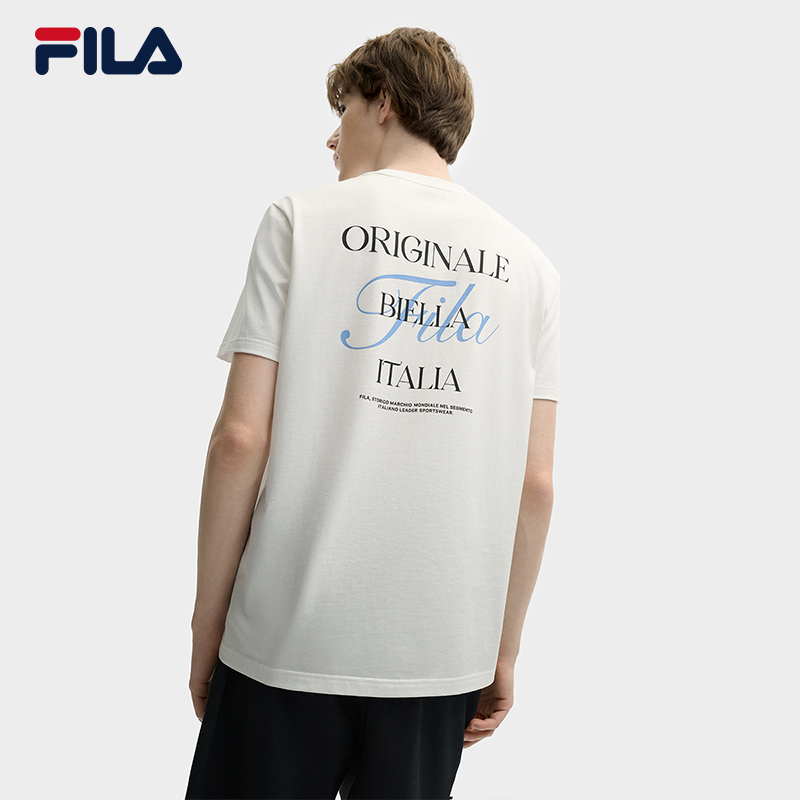 Printed Tshirts T Shirt Court Fila Fila Logo Men's Tennis T-Shirt