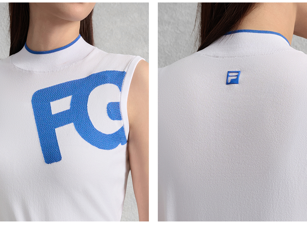 FILA CORE ATHLETICS GOLF RACEWAY DREAMS Women Knit Sweater (White)