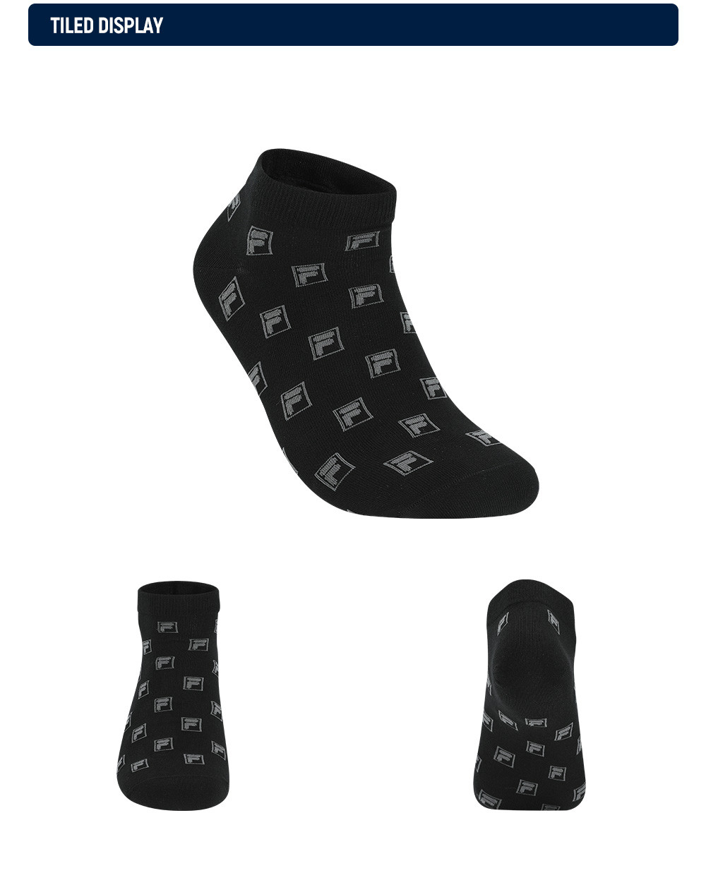 FILA CORE LIFESTYLE HERITAGE SOCKS Men Socks (Black / White)