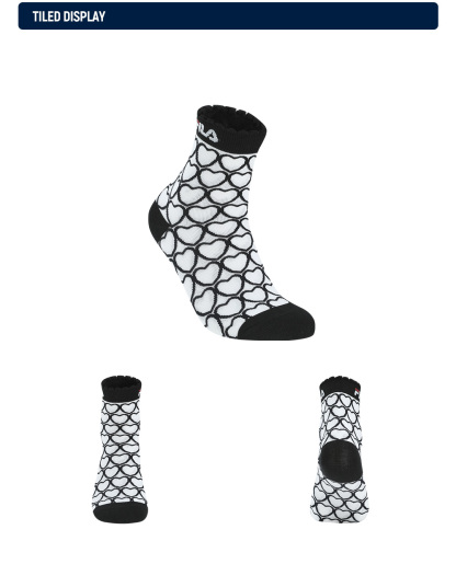 FILA CORE LIFESTYLE  Women Middle Socks (Black / Pink)