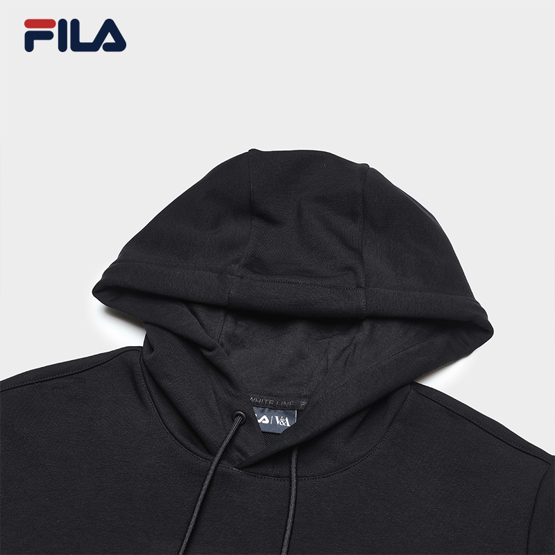 FILA CORE WHITE LINE HERITAGE Men's Hooded Sweater in Black