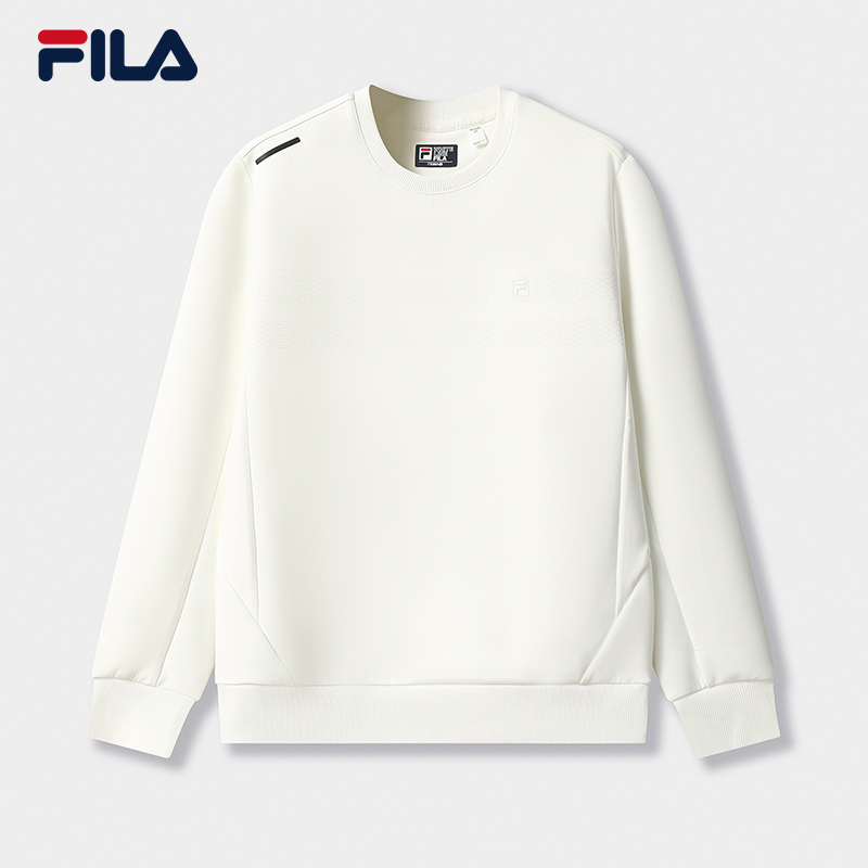 FILA CORE LIFESTYLE WHITE Men Sweatshirt (Black/White)