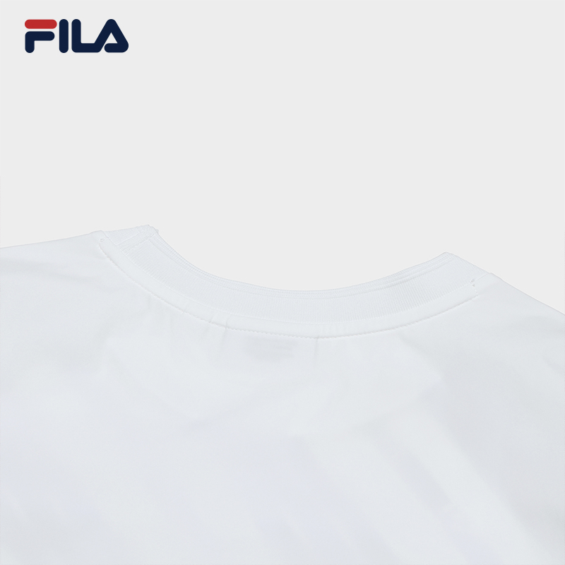FILA CORE WHITE LINE EMERALD Women Short Sleeve T-shirt in White