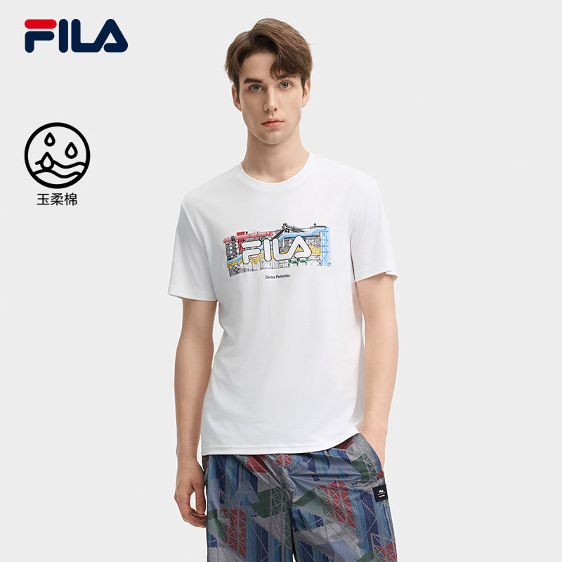 FILA CORE LIFESTYLE HERITAGE Men Short Sleeve T-shirt (Black