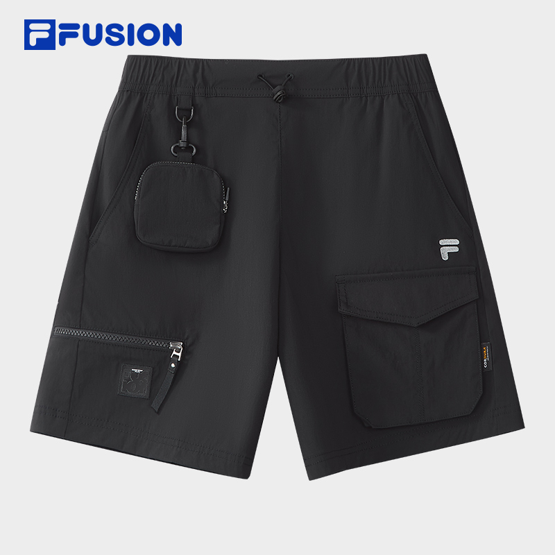 FILA FUSION  WORKWEAR METRO PORTAL Women Woven Shorts (Black)