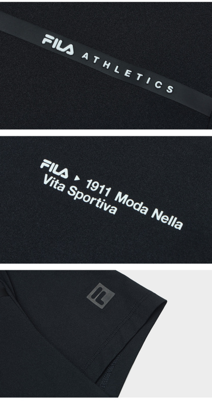 FILA CORE ATHLETICS FITNESS MEN ARTE ELEGANTE Men Polo T-shirt (Black)