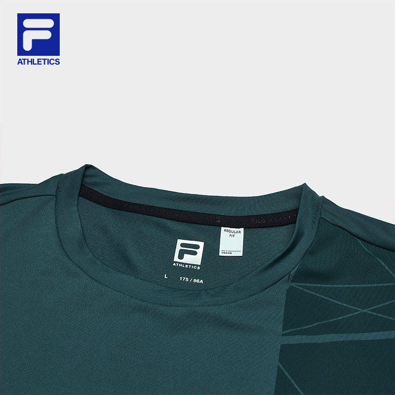 FILA CORE BLACK ATHLETICS FITNESS Men Short Sleeve T-shirt in Green