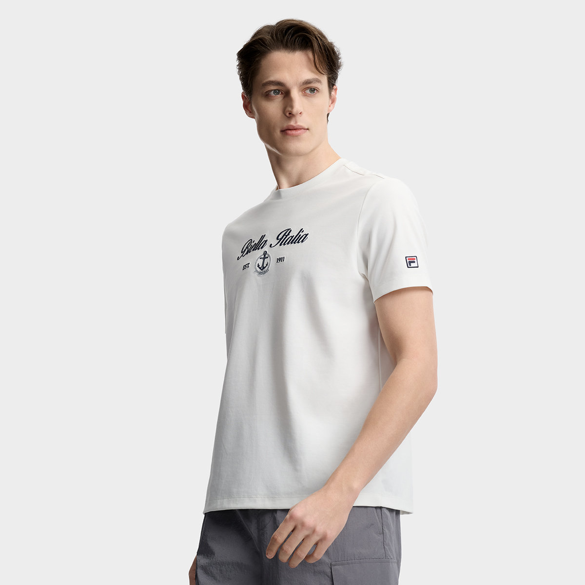 FILA MEN'S HERITAGE Knitted Short Sleeve Top