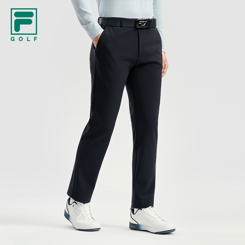 FILA CORE GOLF Men LYCRA Uv resistant  Knit Pants in Black
