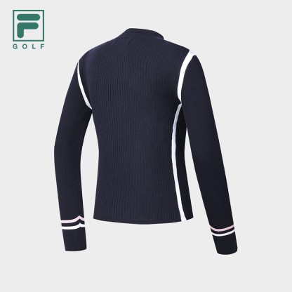 FILA CORE ATHLETICS GOLF Women's Knit Sweater in Navy