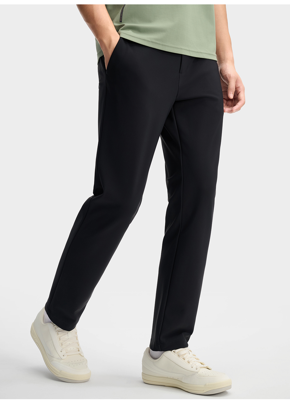 FILA CORE LIFESTYLE WHITE LINE THE GALLERIA VITTORIO EMANUELE II Men Knit Pants (Black / Matcha Khaki)