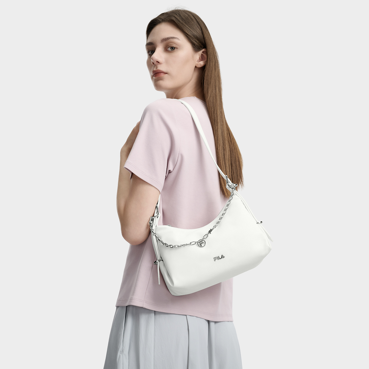 FILA CORE LIFESTYLE WHITE Women Crossbody Bag