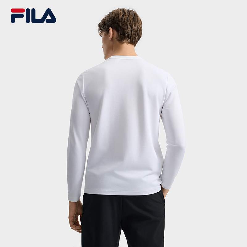 FILA CORE WHITE Weekend City Break  Men Long Sleeve Tee White