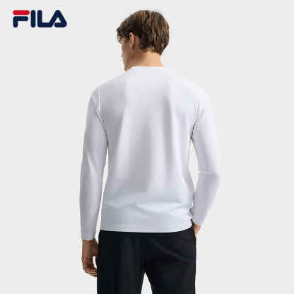FILA CORE WHITE Weekend City Break  Men Long Sleeve Tee White
