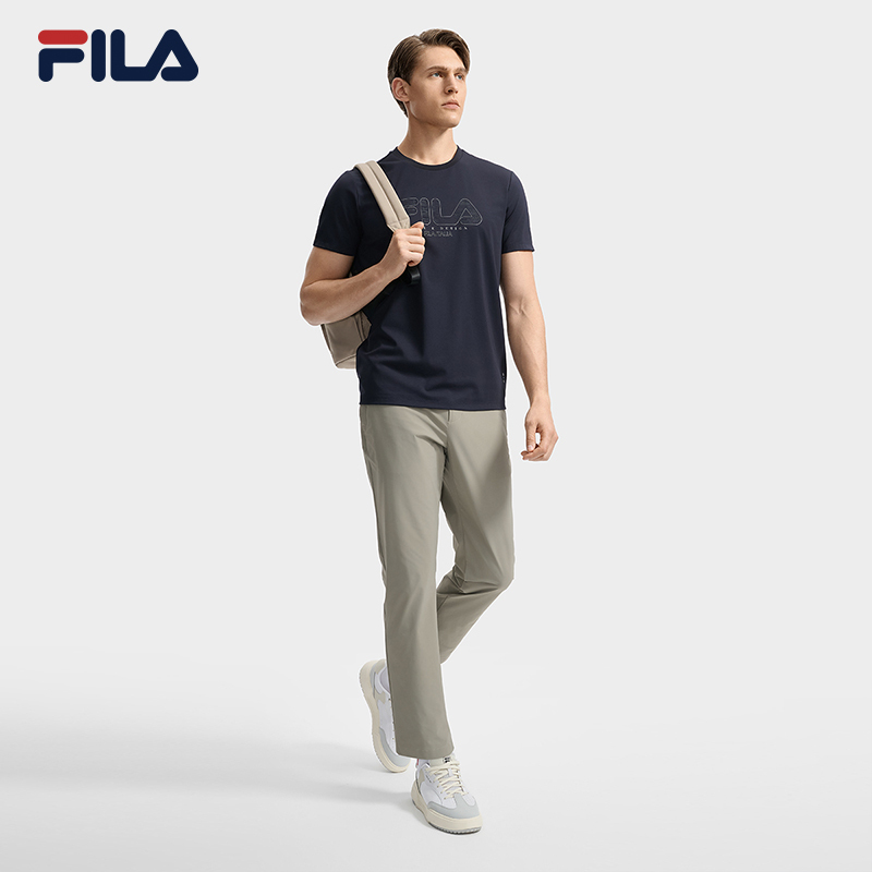 FILA CORE LIFESTYLE WHITE LINE ESCAPE THE CITY Men Short Sleeve T-shirt