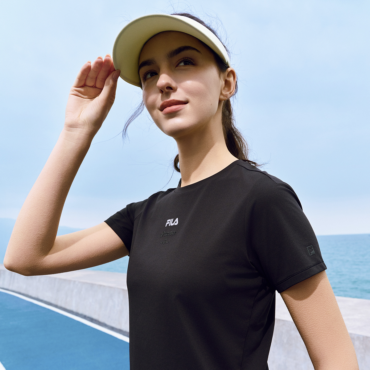FILA WOMEN'S FITNESS Knitted Short Sleeve Top