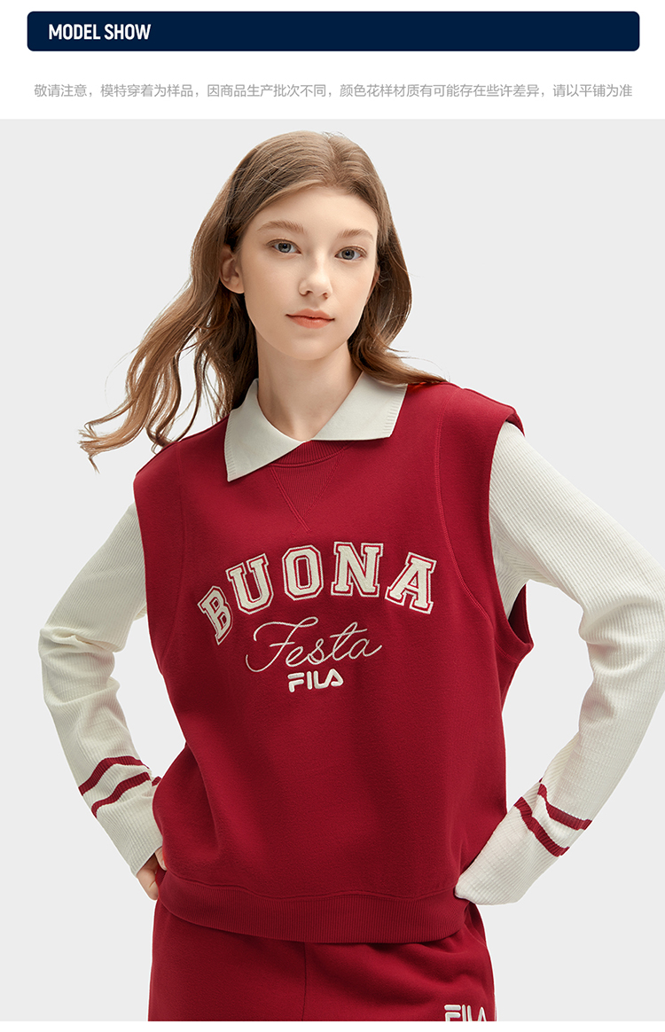 FILA CORE WHITE LINE ORIGINALE Women's Pullover Sweater in Pink