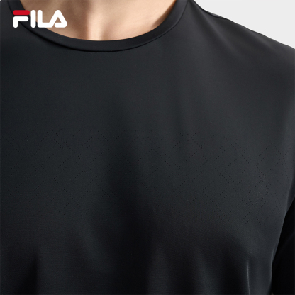 FILA CORE LIFESTYLE BLUE CITY WALKER Men Short Sleeve T-shirt (Black / White)