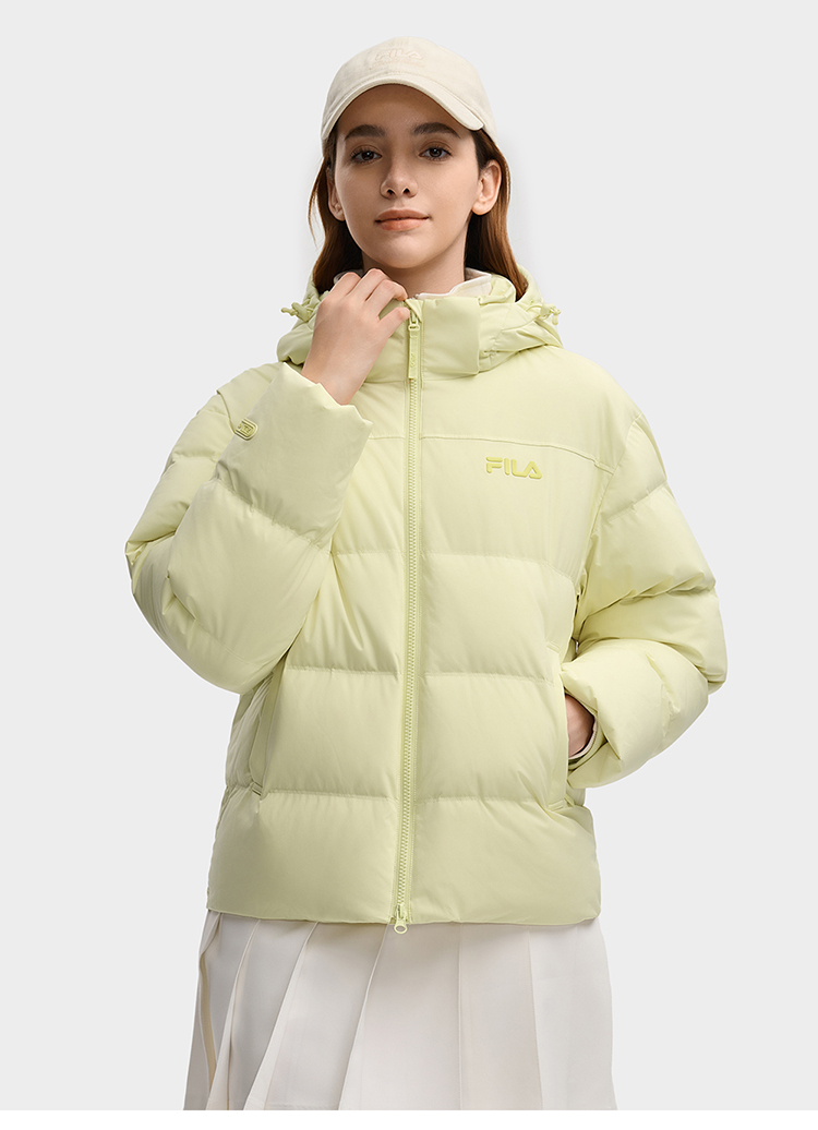 FILA CORE FILA ORIGINALE Women Down Jacket（Yellow)