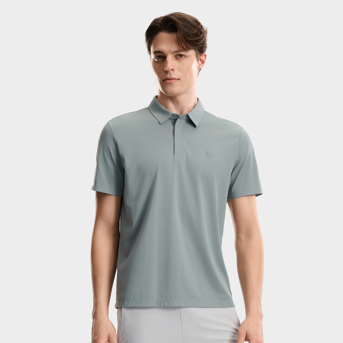 FILA Men Knitted Short Sleeve Polo Shirt