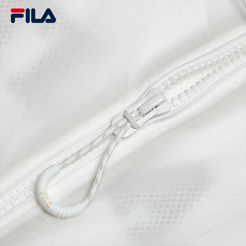 FILA CORE WHITE LINE Men's Thin Jacket with Hood in White/Beige (UV Protection)