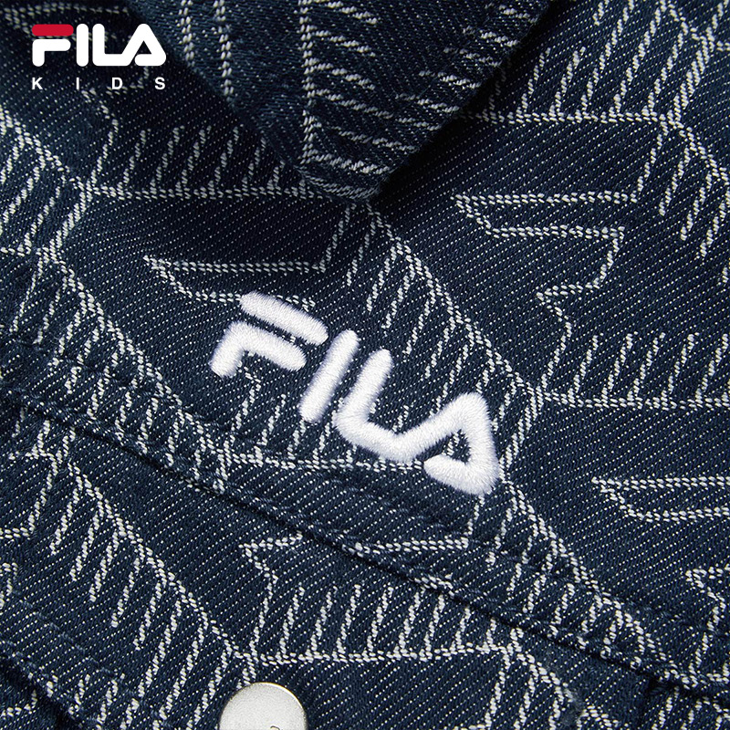 FILA KIDS Boys WHITE LINE Woven Jacket