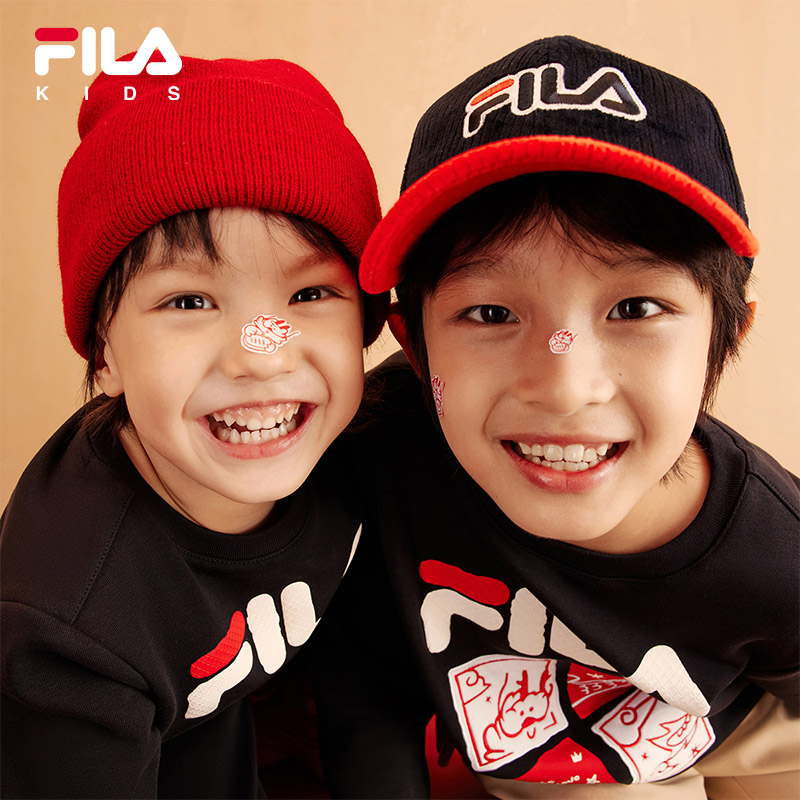 FILA KIDS ORIGINALE Boy's Pullover Sweater in Navy