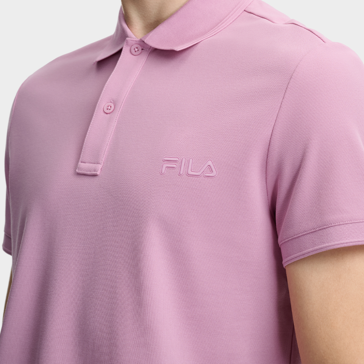 FILA MEN'S HERITAGE Knitted Short Sleeve Polo Shirt