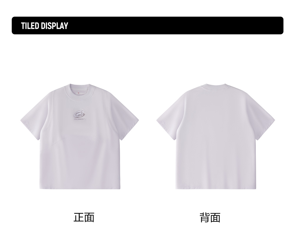 FILA FUSION INLINE URBAN TECH VR IN VIRTUAL REALITY Women Short Sleeves T-Shirt (Violet / White)