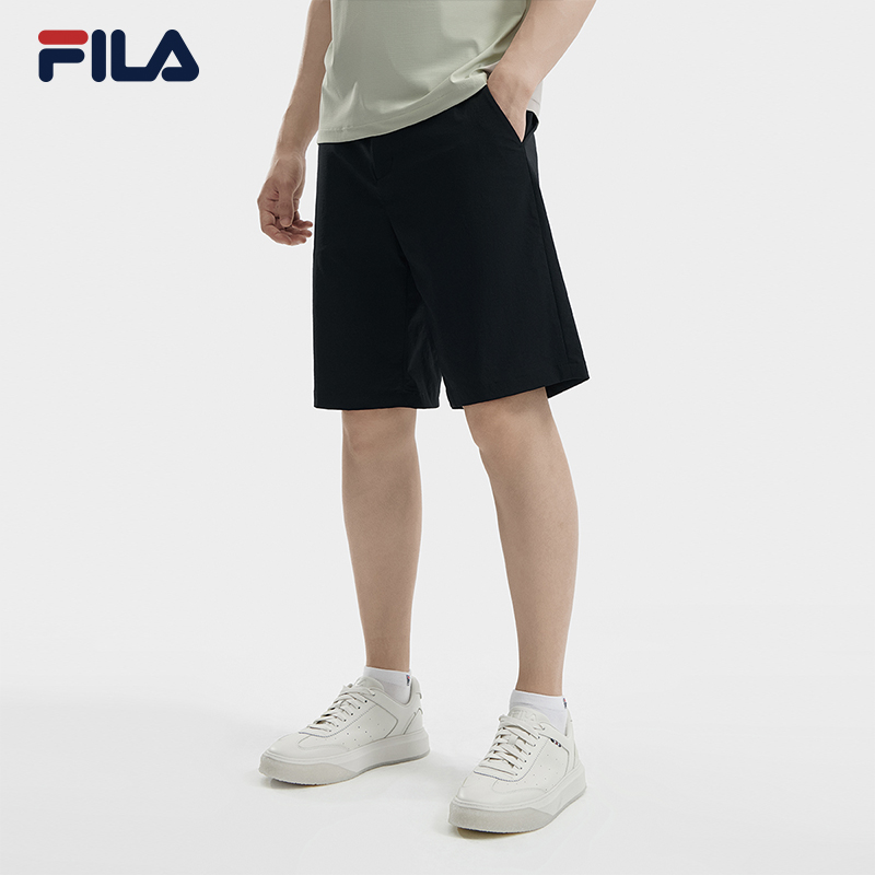 FILA CORE WHITE LINE BLUE Men Woven Pants in Black