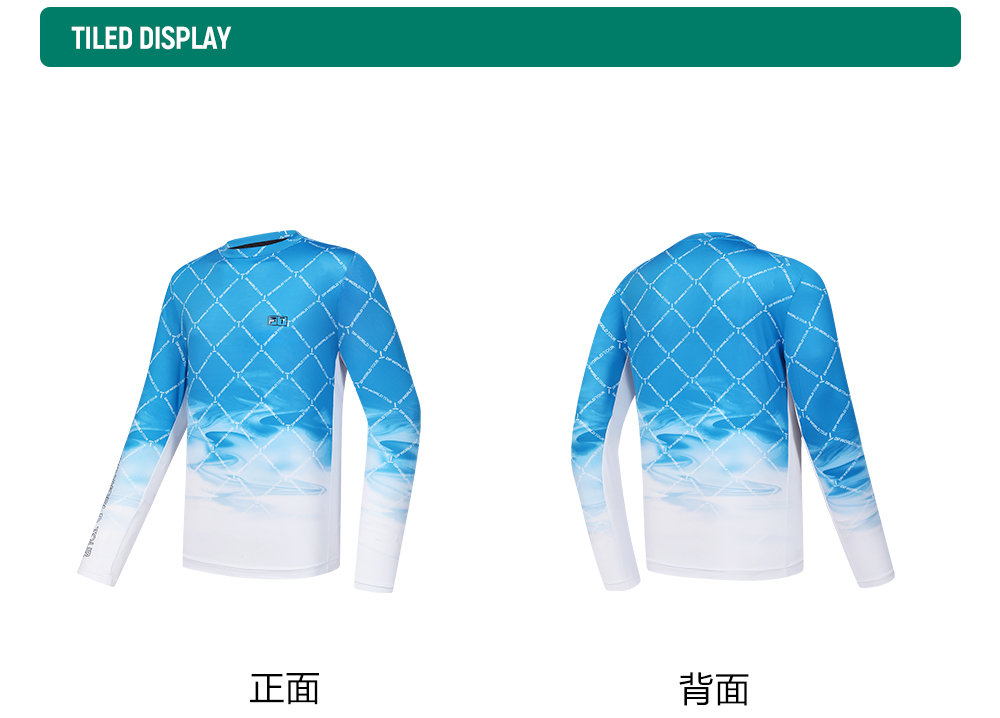 FILA CORE ATHLETICS GOLF (DP WORLD TOUR) Men Long Sleeve Tee (Full Print)