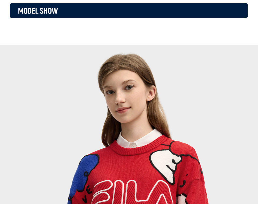 FILA CORE LIFESTYLE ORIGINALE FILA SOPHEY Women Knit Sweater (Red)