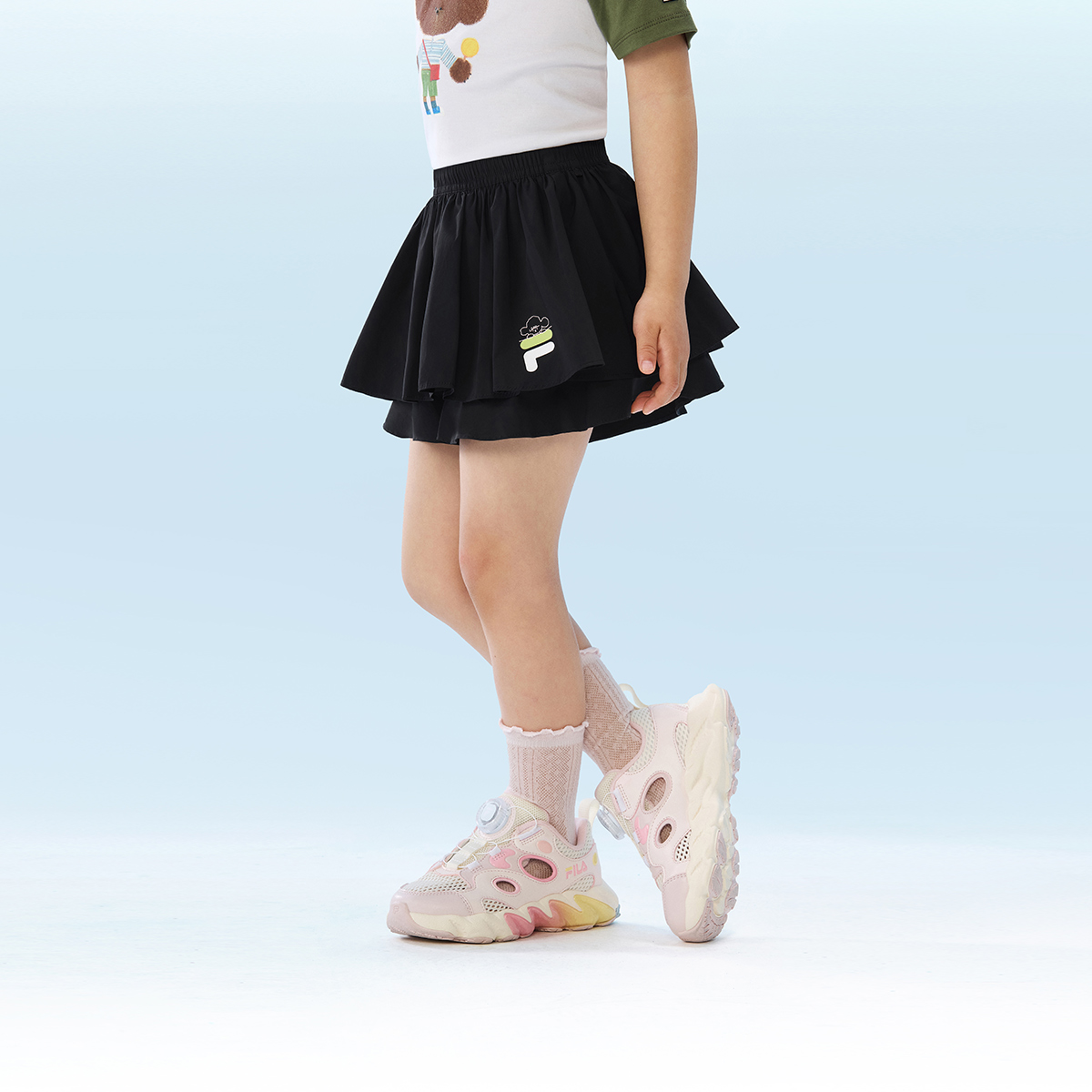 FILA KIDS CROSS OVER Girls Football Culture Skorts