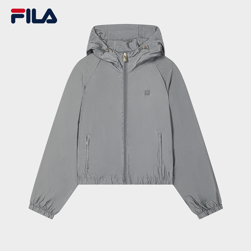 FILA CORE LIFESTYLE MILANO LUXURY CAFFE / FLAT WHITE Women Woven Jacket (Grey)