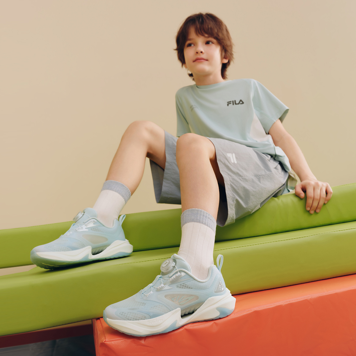FILA KIDS HERITAGE Boys Retro Running Shoes
