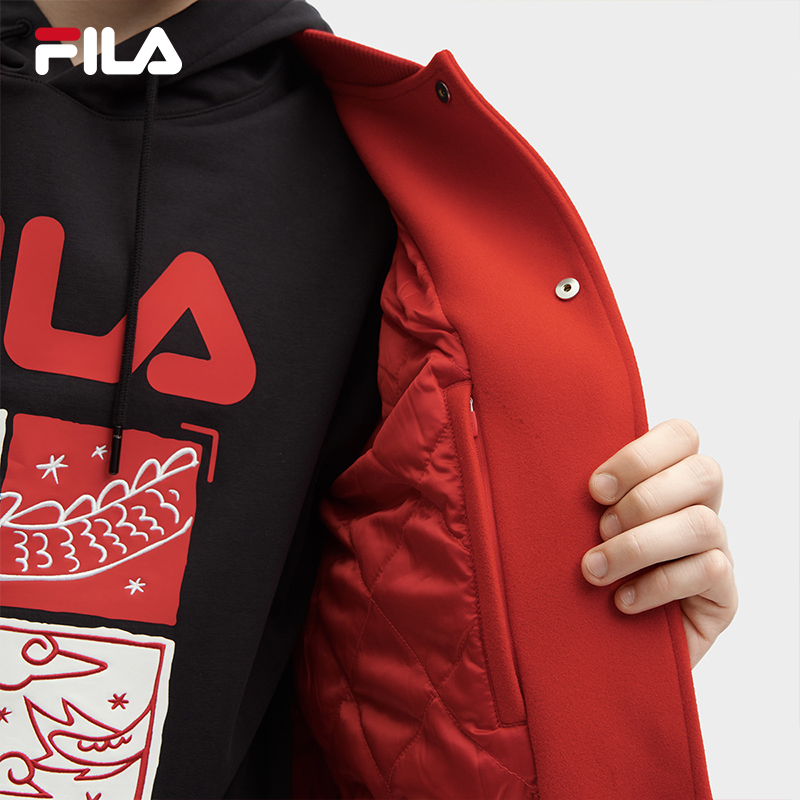 FILA CORE CNY WHITE LINE ORIGINALE Men's Cotton Suit in Red Chinese New Year