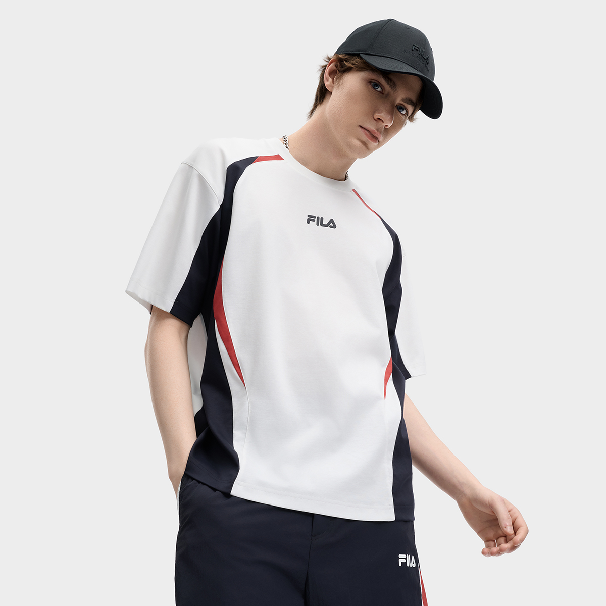 FILA MEN'S ORIGINALE Knitted Short Sleeve Top