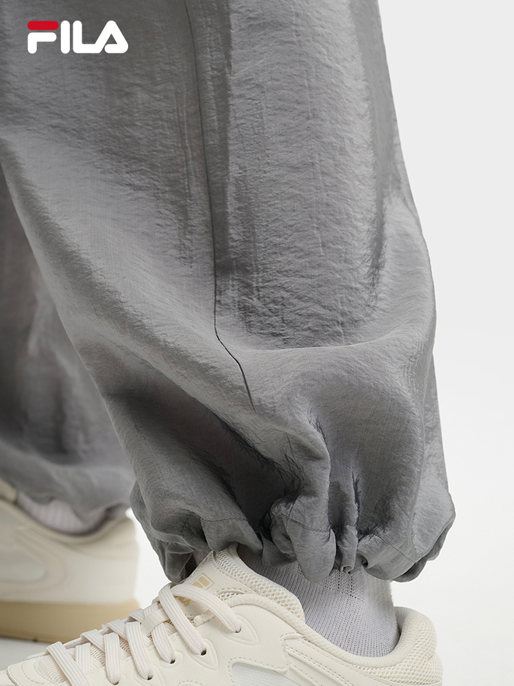 FILA CORE LIFESTYLE MILANO LUXURY CAFFE / FLAT WHITE Women Woven Pants (Grey)
